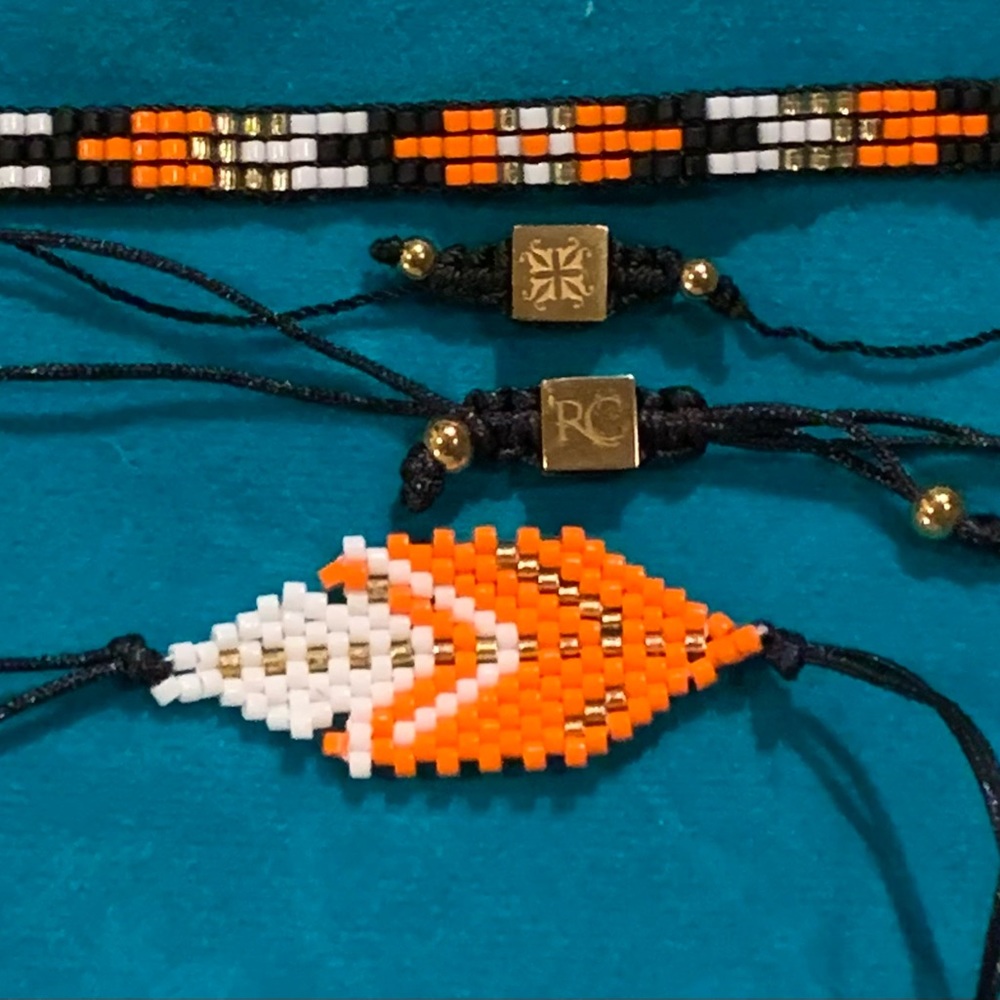 Rustic Cuff Beaded Slider Bracelet - image 1